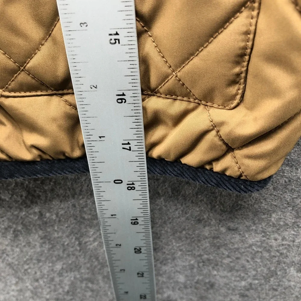 Gymboree‎ Quilted Barn Jacket Kids 4T-5T Tan Corduroy Collar Snap Button Lined